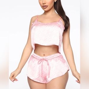 Fashion Nova Pink Pajama Set